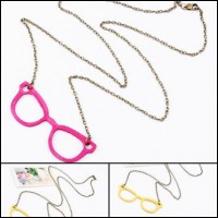 Colgante Gafas (Rosa y Amarillo)